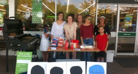 The Blue Rock team held a fundraiser BBQ out the front of Woolworths in Byron Bay.